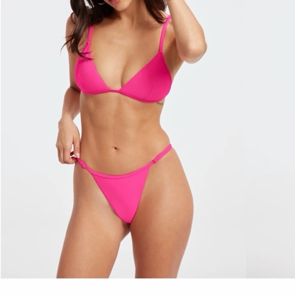 Good American Hot Pink Bikini Set